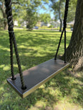 Load image into Gallery viewer, Walnut Stained Classic Bench Swing