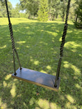 Load image into Gallery viewer, Walnut Stained Classic Bench Swing
