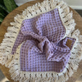 Load image into Gallery viewer, lavender fringe lovey