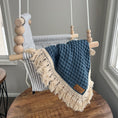 Load image into Gallery viewer, indigo fringe lovey