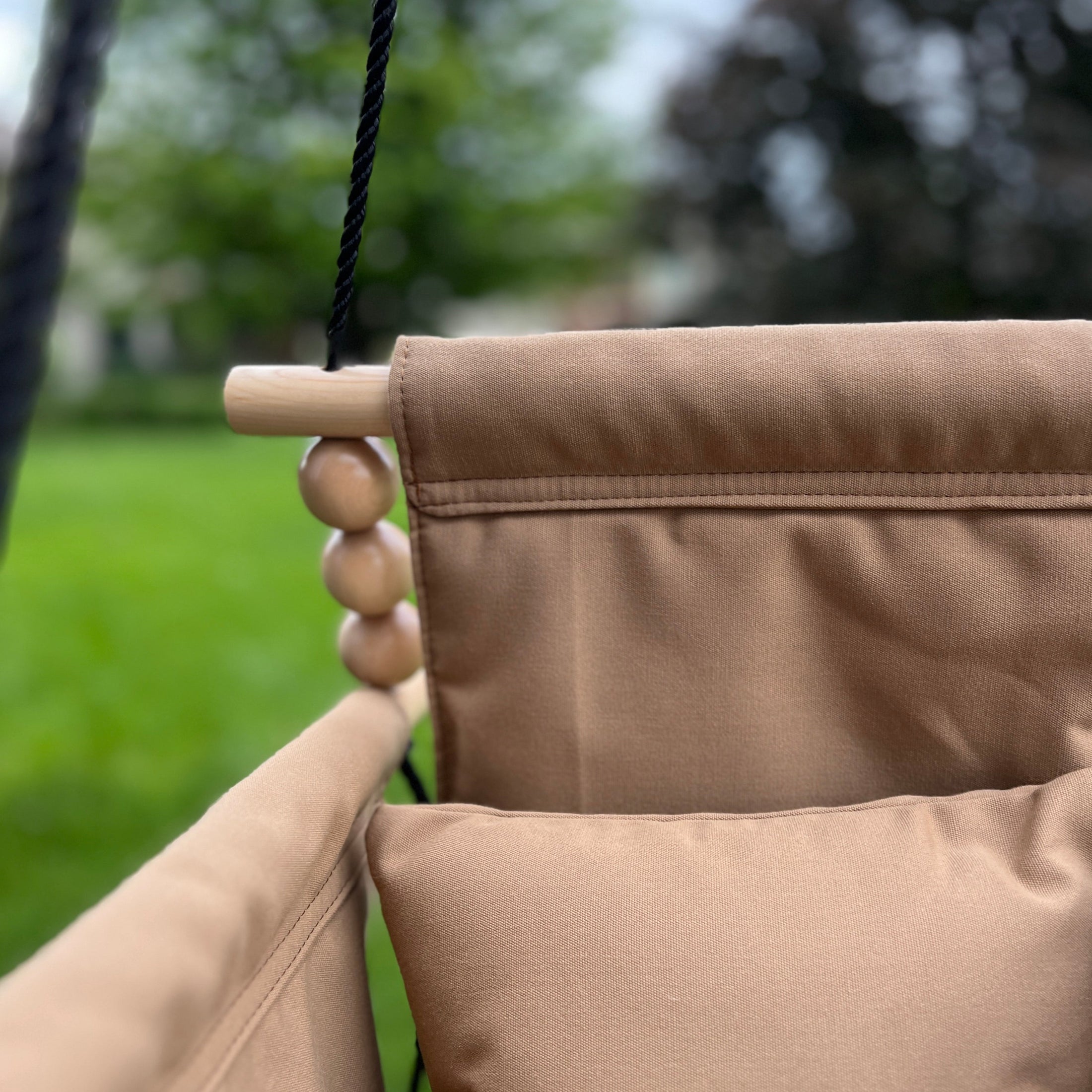 Premium Outdoor High Back Swing Chestnut