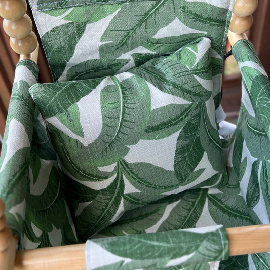 Outdoor Tropical Leaf Pillow