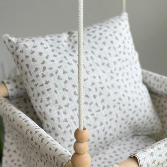 Indoor Neutral Confetti Pillow