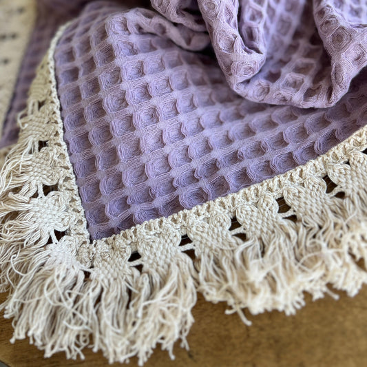 lavender fringe lovey