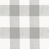 Outdoor Gray Buffalo Check Pillow