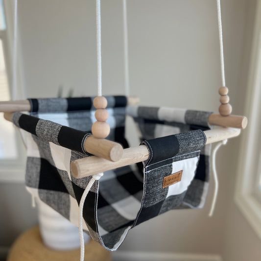 FINAL CHANCE Indoor Black Buffalo Check Low Back (Discontinued)